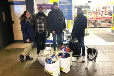 Lunch-Bags, Socken und Decken in der Innenstadt — Bild 2