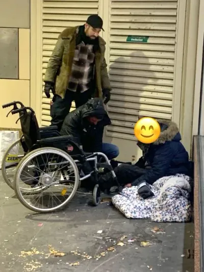 Lunch-Bags, Socken und Decken in der Innenstadt — Bild 1