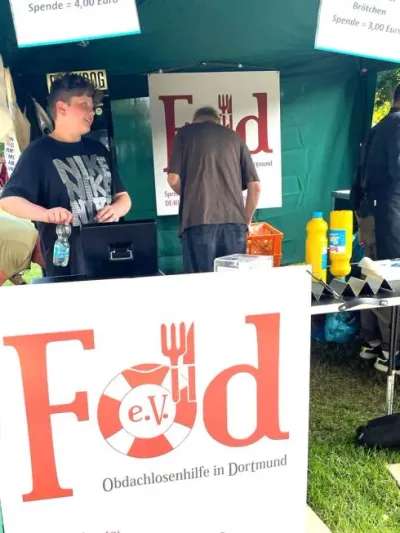Brat- und Currywurststand auf dem Mittelaltermarkt Schlossfehde — Bild 4