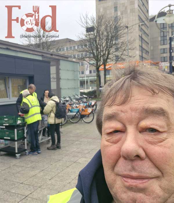 Heute haben wir u.a. warme Suppe an Bedürftige am Dortmunder Hauptbahnhof verteilt
