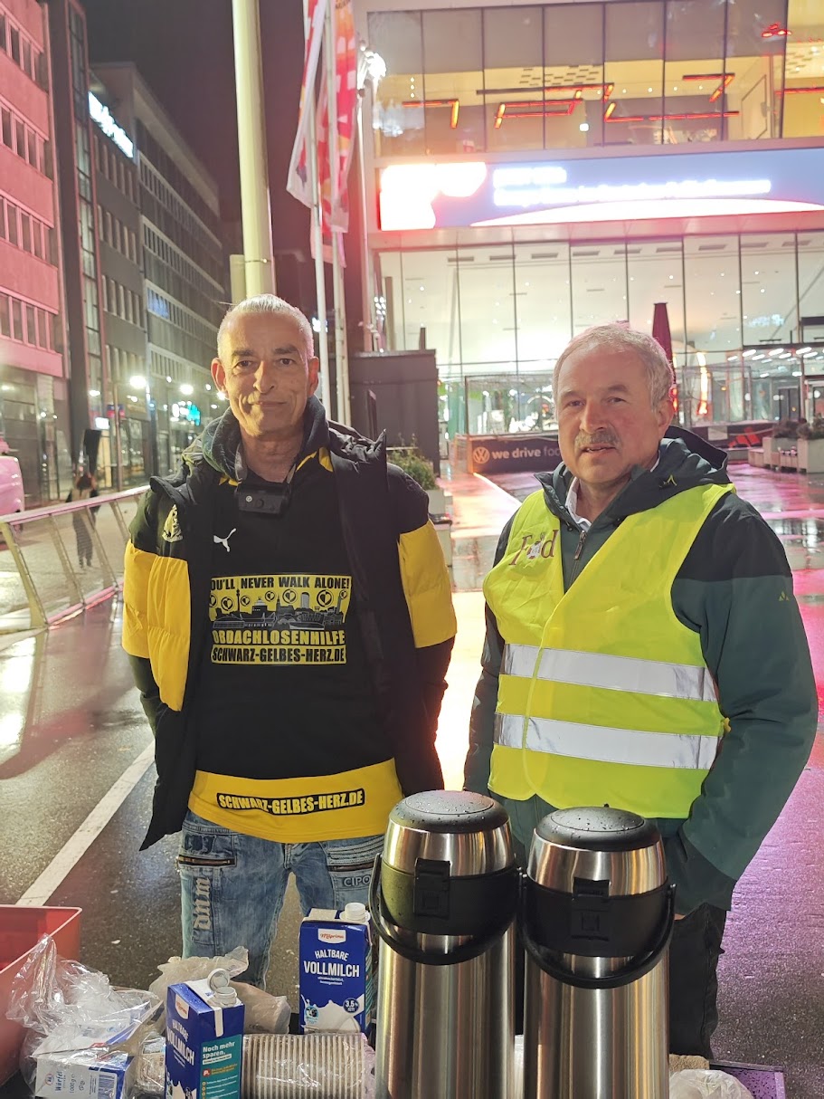 Verteilung am Dortmunder Hauptbahnhof