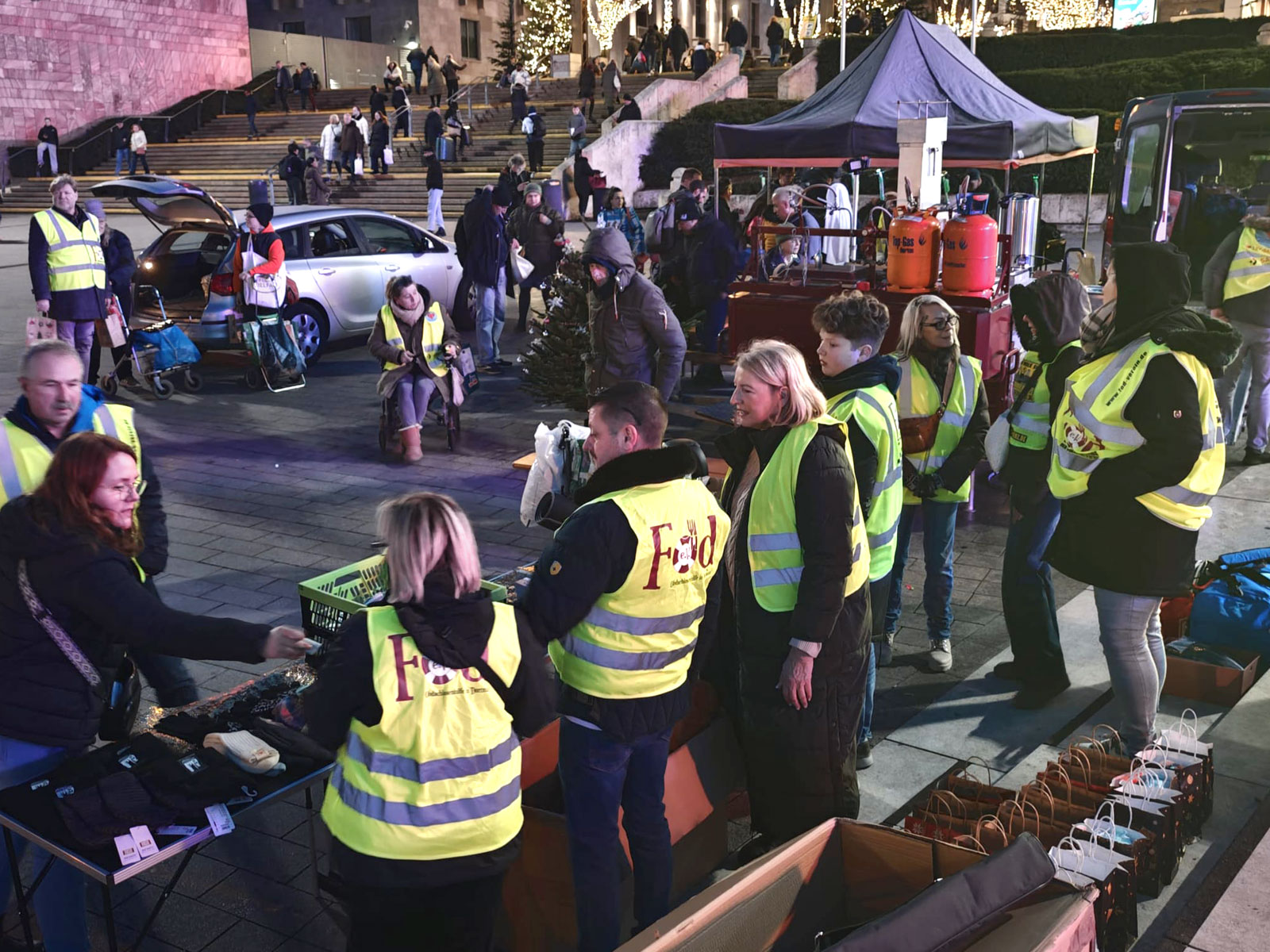 Weihnachtsveranstaltung am Dortmunder Hauptbahnhof
