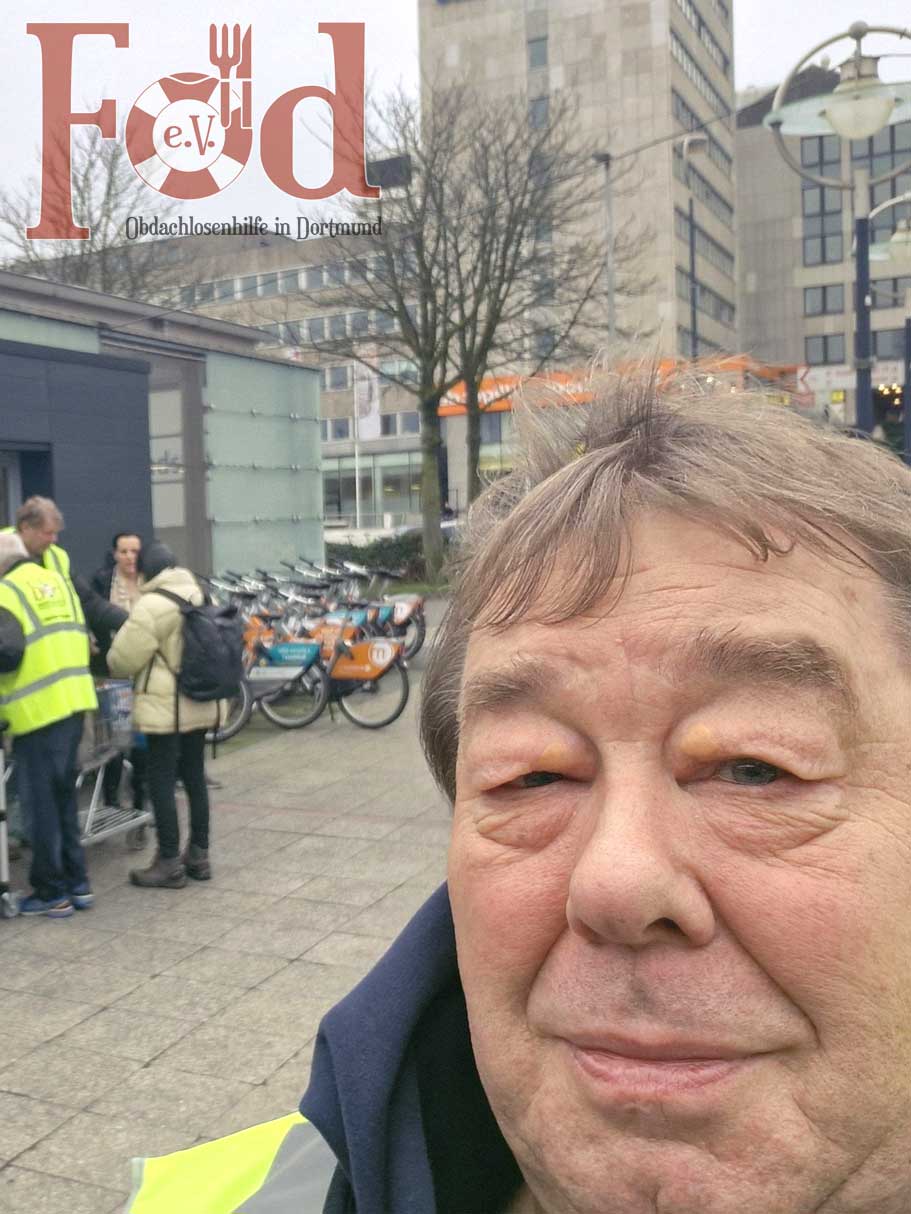 Heute haben wir u.a. warme Suppe an Bedürftige am Dortmunder Hauptbahnhof verteilt