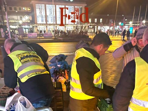 Lunchpakete für Bedürftige