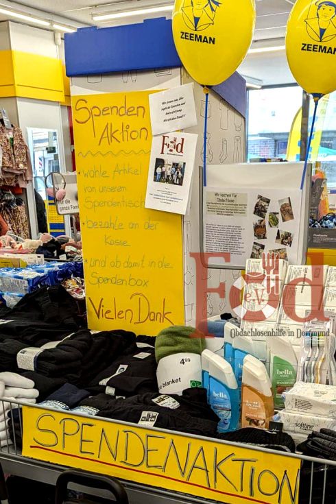 Spendenaktion Zeeman Dortmund